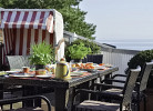 Terrasse mit Meerblick und viel Platz