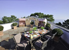 Terrasse mit Meerblick und viel Platz