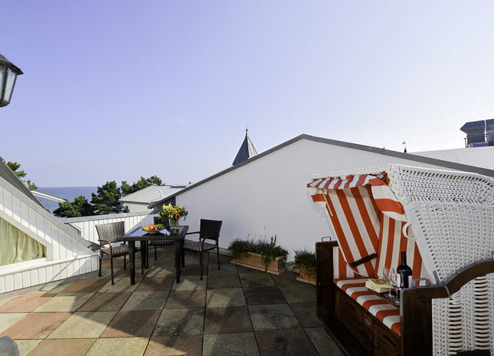 Dachterrasse mit Meerblick