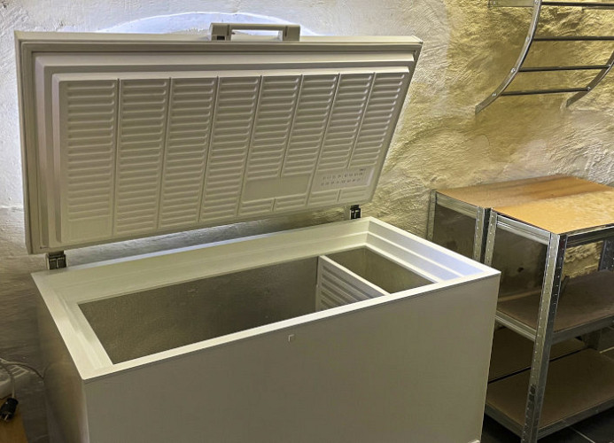 Gefriertruhe im Nebengebäude