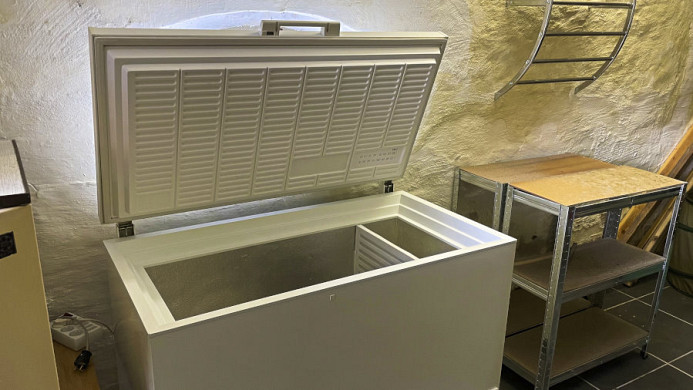 Gefriertruhe im Nebengebäude