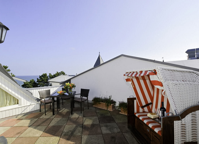 Dachterrasse mit Meerblick